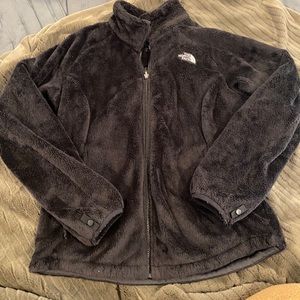 NorthFace Black Shaggy Fleece Jacket